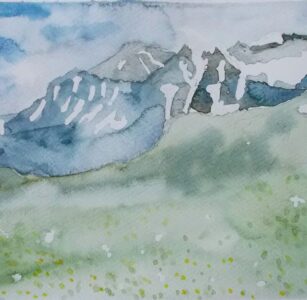 Sketch: Meg's 2nd watercolour