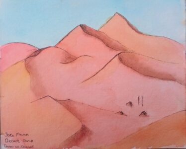 Sketch: Clare's Dunes at Sunset