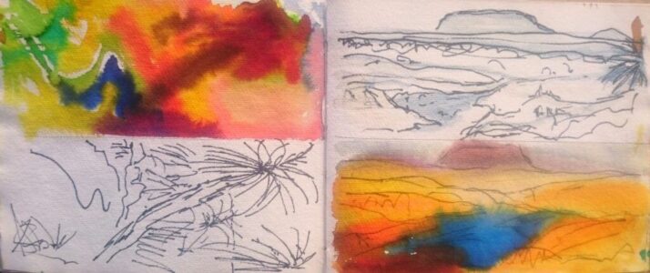 Sketch: Pauline's Oasis composition exercise
