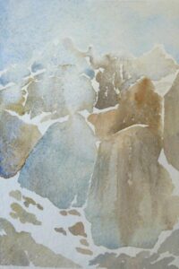 Sketch: Snowy summits