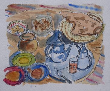 Sketch: Alice's afternoon tea