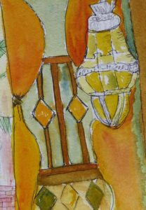Sketch: Diane's Moroccan interior