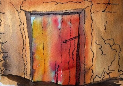 Sketch: Rissani door