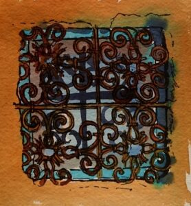 Sketch: Wee window in the desert