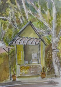 Sketch: Coffe hut, Caroline