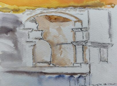 Sketch: Dambulla, Annette