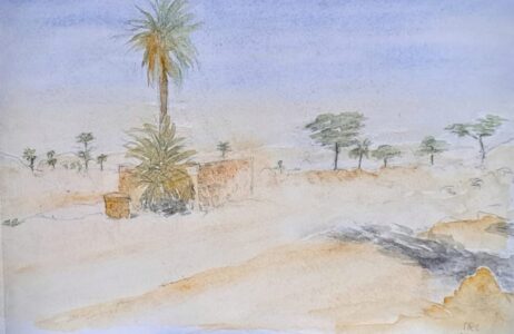 Sketch: Dusty desert (Mary-Rose)