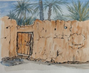 Sketch: Garden wall, Tamnougalt