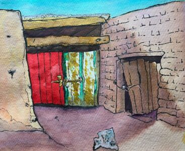 Sketch: Joan's doors