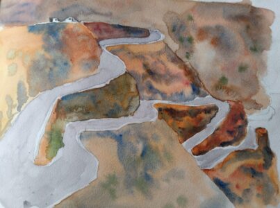 Sketch: Katrina's road, Dades Valley