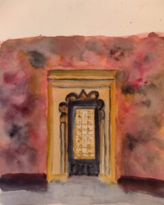 Sketch: Leslie's door