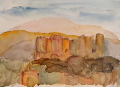 Sketch: Leslie's kasbah, Rose Valley