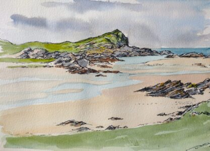 Sketch: Machrins beach, Colonsay