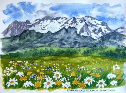 Sketch: Marmolada & meadows