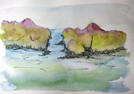 Sketch: Ruth's cliffs