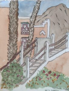 Sketch: Sue's steps, Zagora