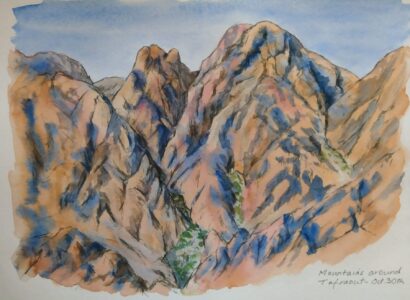 Sketch: Tafraoute mountains