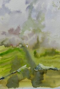 Sketch: Tea plantation, Lesley