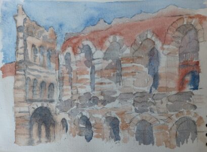 Sketch: Verona arena - unfinished