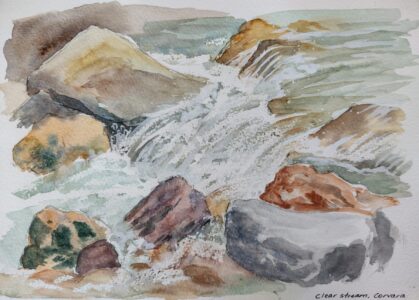 Sketch: White water Corvara