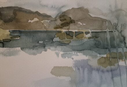 Sketch: Islet, limited palette