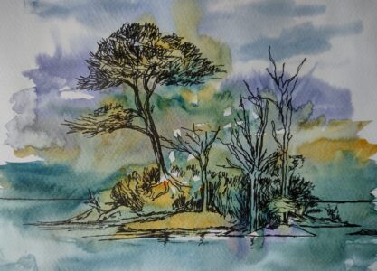 Sketch: Loch Assynt islet
